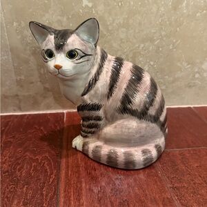 Sea Island Imports Coun Bank, Gray Tabby Kitty